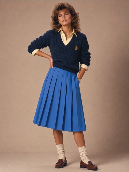 Tulip B Dresses & Skirts - NWT Unique Vintage Tulip B. XL 70’s-80’s Blue Pleated Midi Skirt